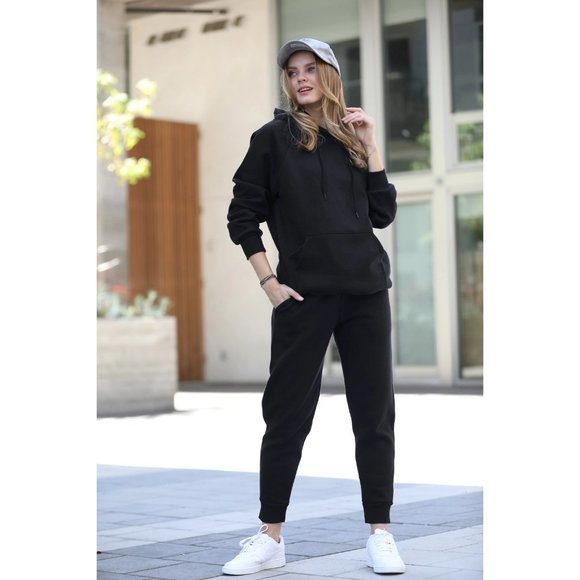 Oversized Sweatshirt hoodie & Jogger 2pc Set - Picture 4 of 6